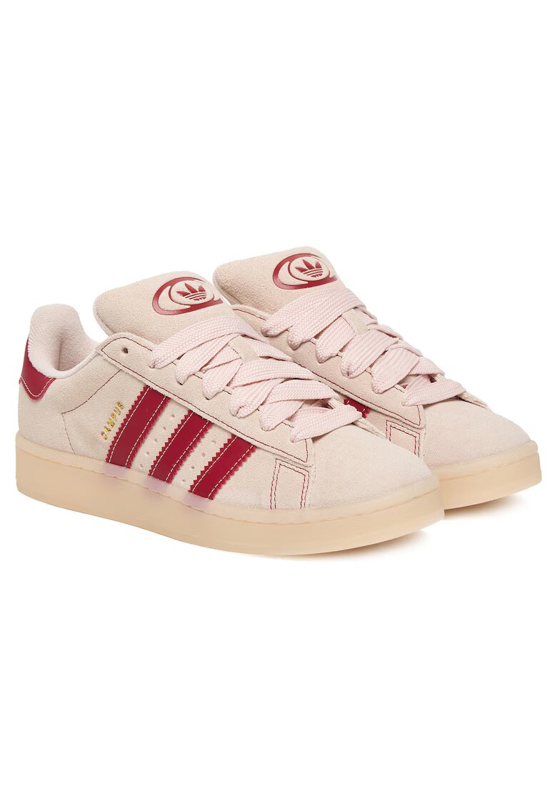 adidas Дамски кецове - естествена кожа - бежови - спортно-елегантни