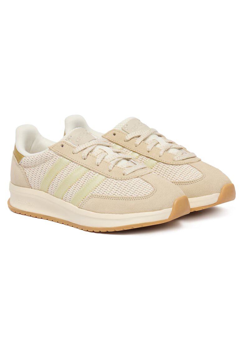 adidas Дамски маратонки - естествена кожа - бежови - удобни