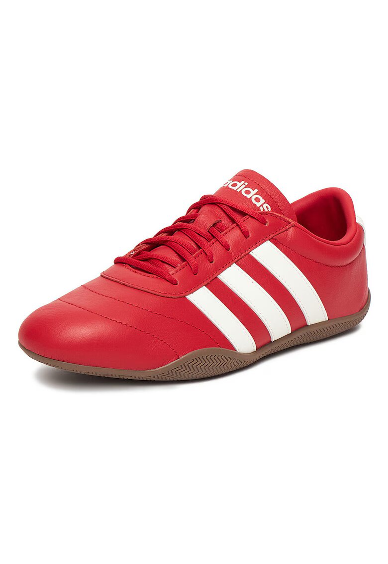 adidas Дамски кецове - естествена кожа - червени - спортни