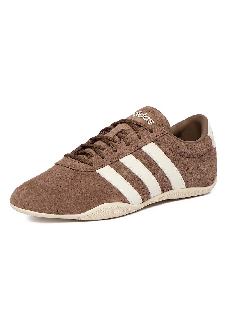 adidas Дамски кецове - естествена кожа - кафяви