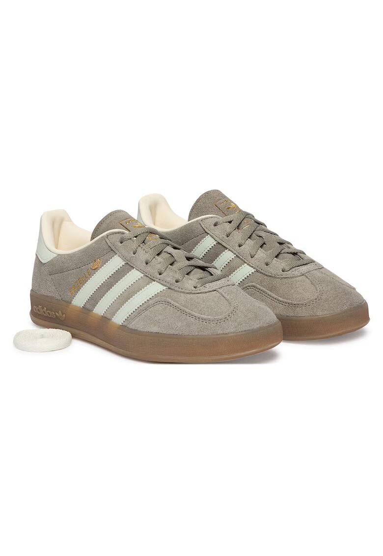 adidas Дамски кецове - естествена кожа - сиви