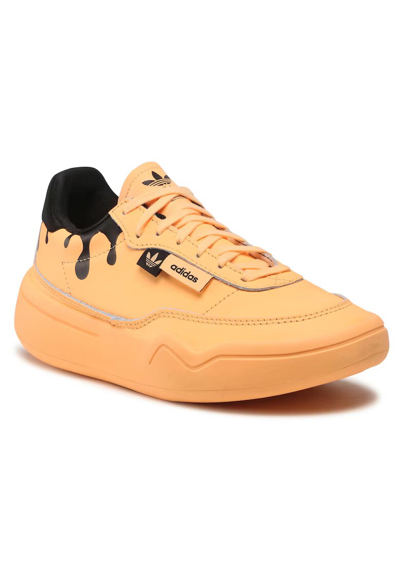 adidas Дамски кецове Her Court - естествена кожа - оранжево/черно