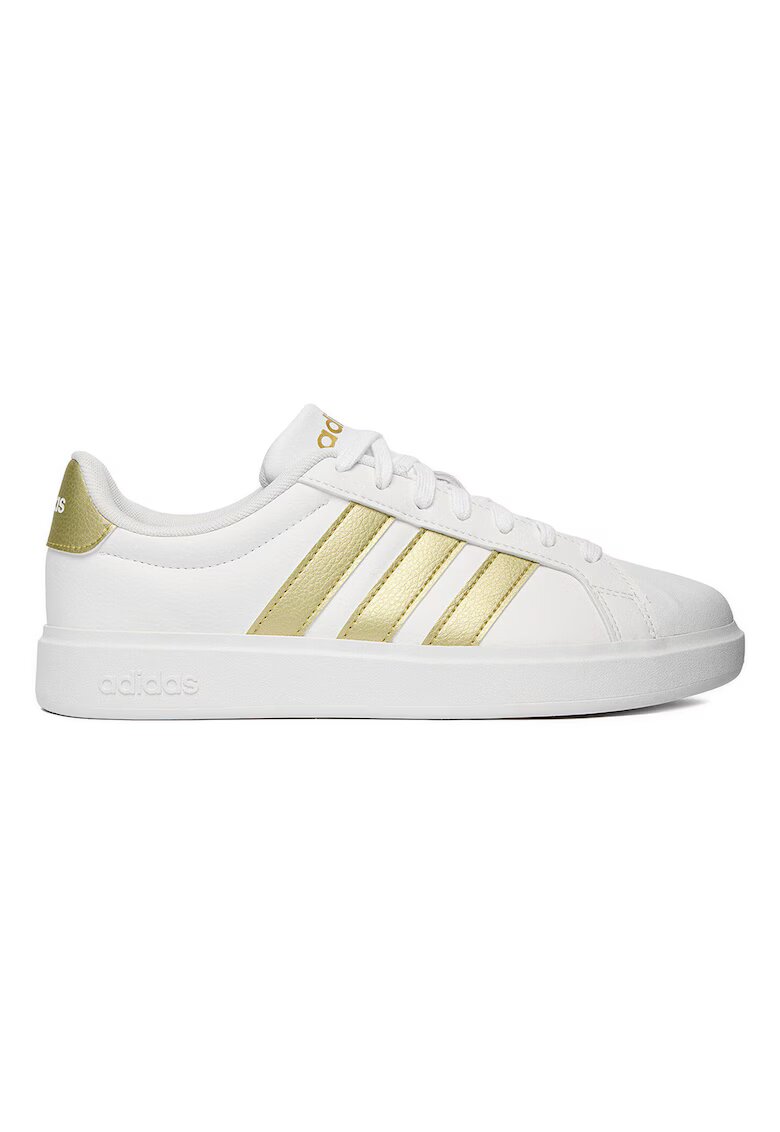 adidas Дамски кецове - текстил - златист/бял