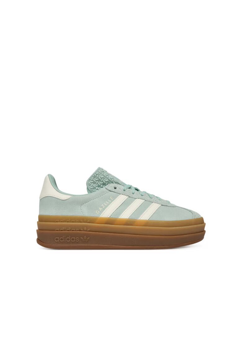 adidas Дамски маратонки Gazelle Bold - естествена кожа - зелени