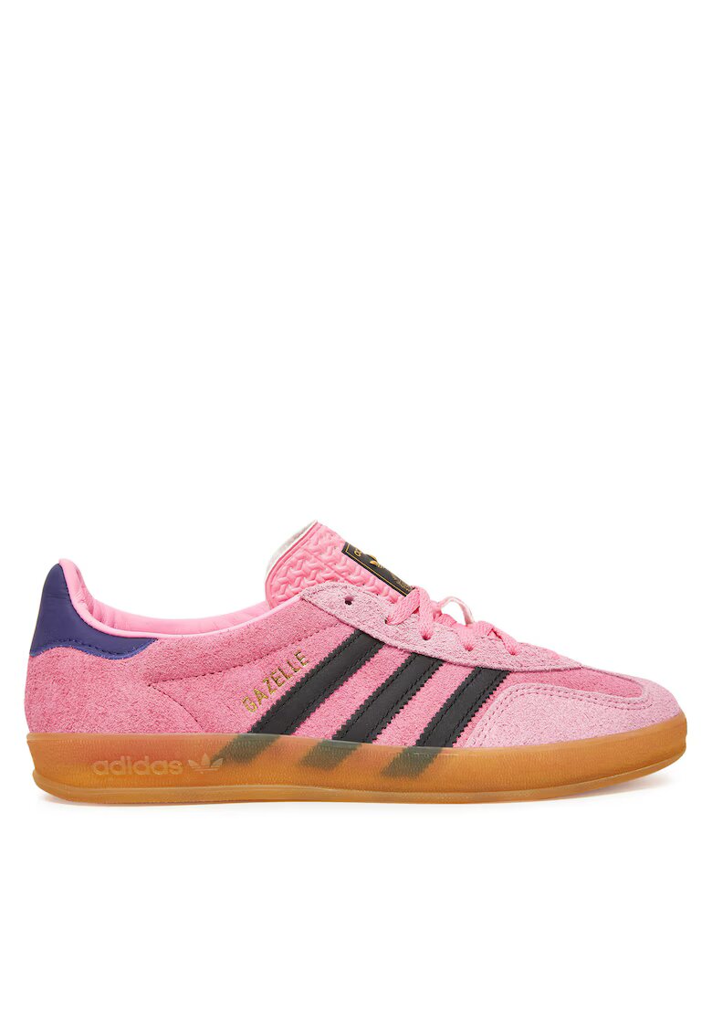 adidas Дамски маратонки - Gazelle Indoor - розови - естествена кожа