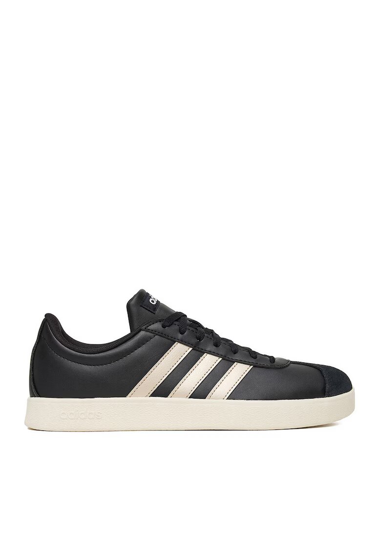 adidas Дамски маратонки VL COURT BASE - естествена кожа - черни