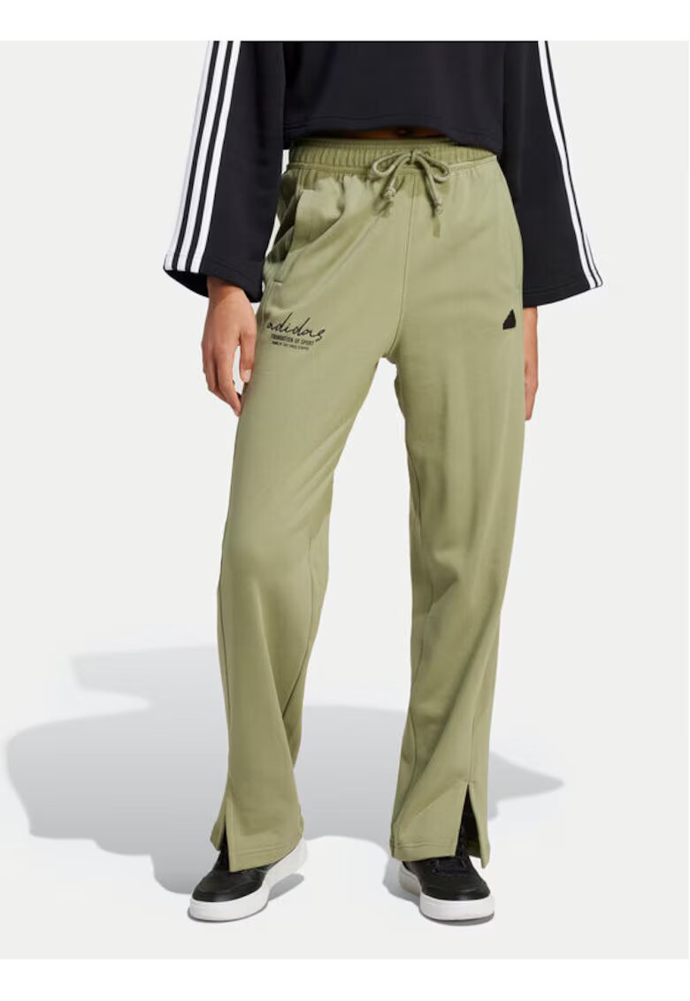 adidas Дамски панталон - 303900236 - Памук - - Зелен