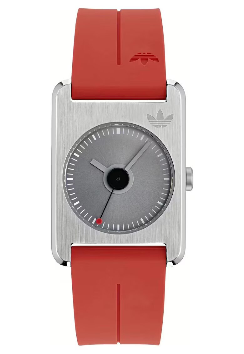adidas Дамски силиконов часовник RETRO POP ONE сребрист 31x9 мм