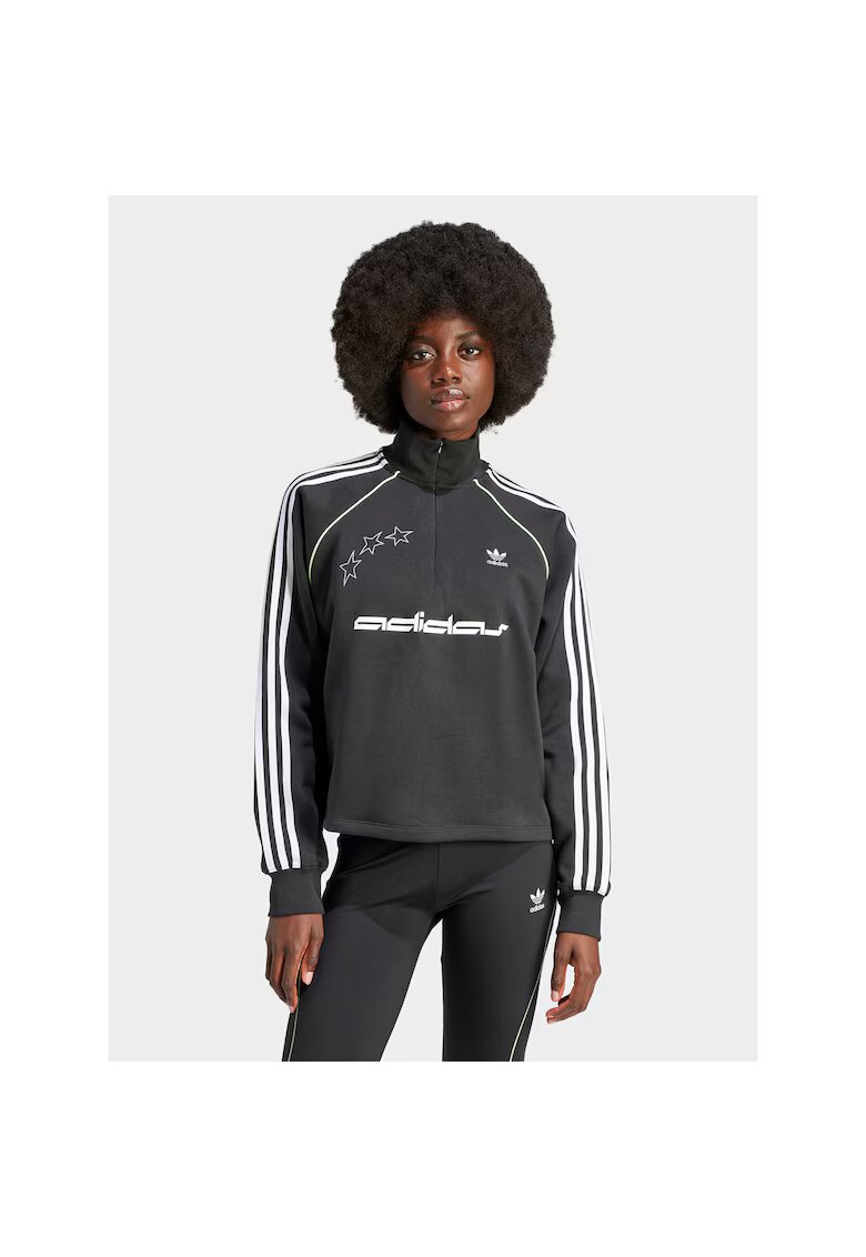 adidas Дамски спортен суичър - от дишаща материя
