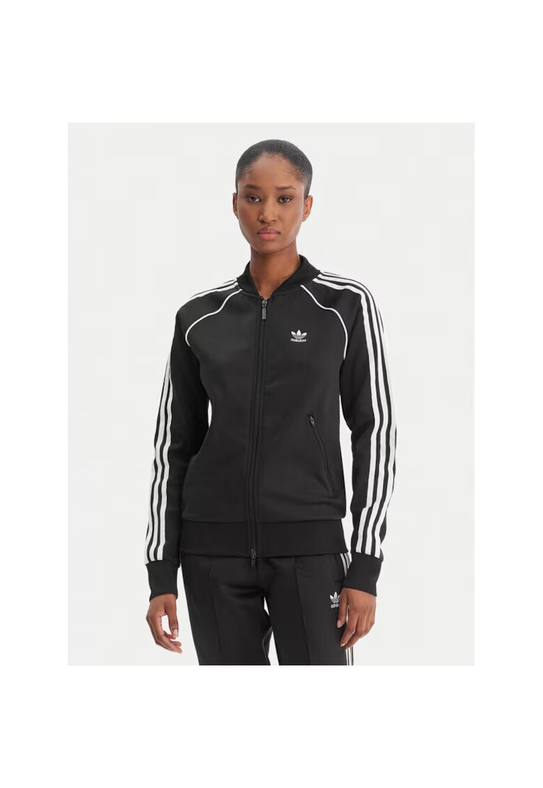 adidas Дамски спортен суичър с цип -