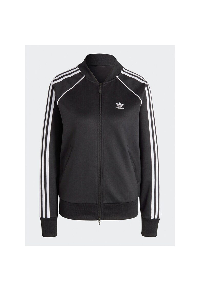 adidas Дамски спортен суичър - с цип - - мека материя
