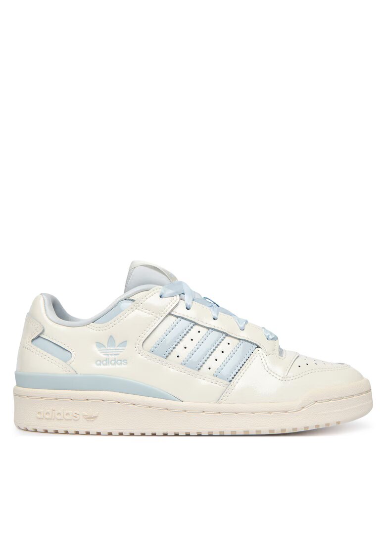 adidas Дамски спортни обувки - Forum Low Cl - бежово/синьо - естествена кожа