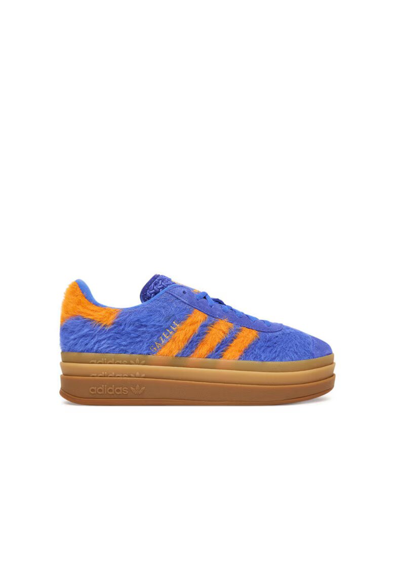 adidas Дамски спортни обувки - Gazelle Bold - естествена кожа - Hirblu/Borang/Goldmt