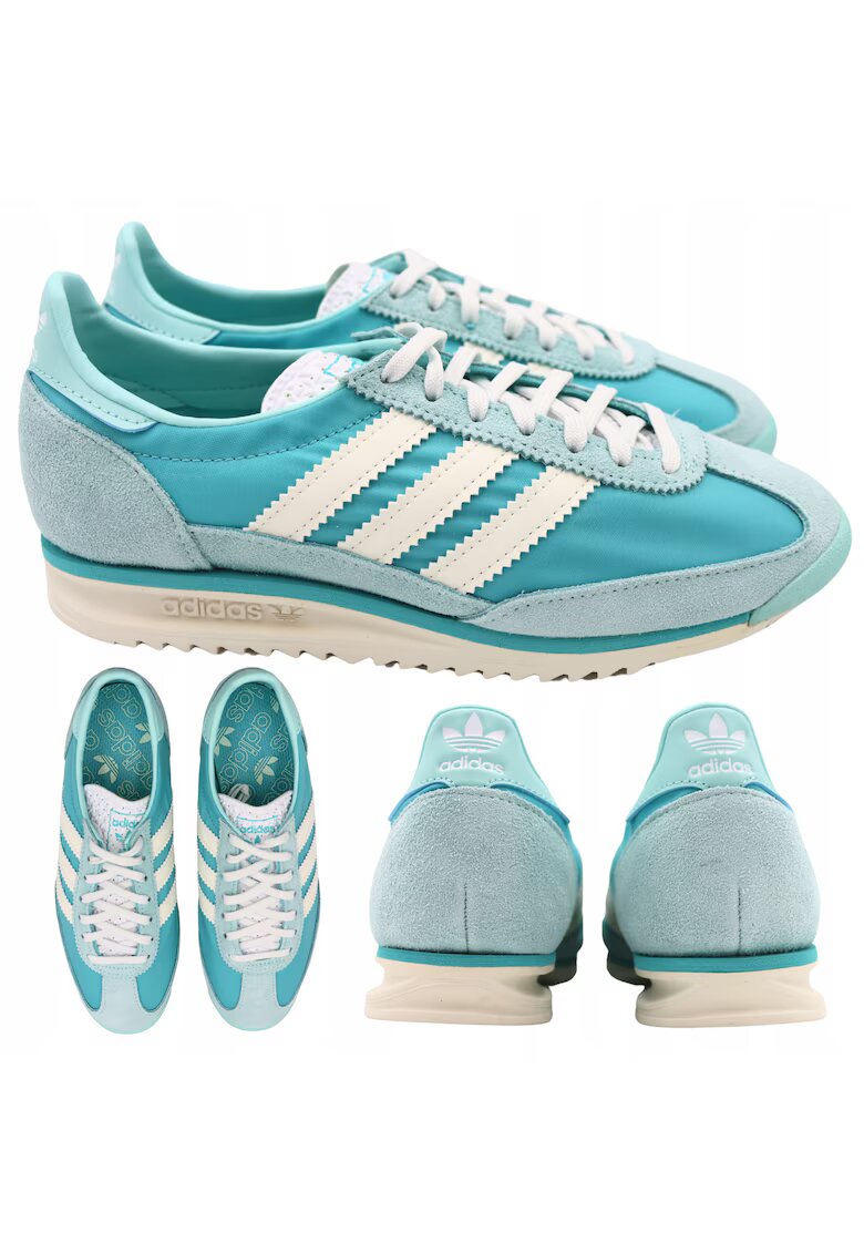 adidas Дамски спортни обувки - Originals - Sl 72 Og - дишащи и удобни - омекотяване - високо качество - издръжливи - за различни поводи - бяло със синьо