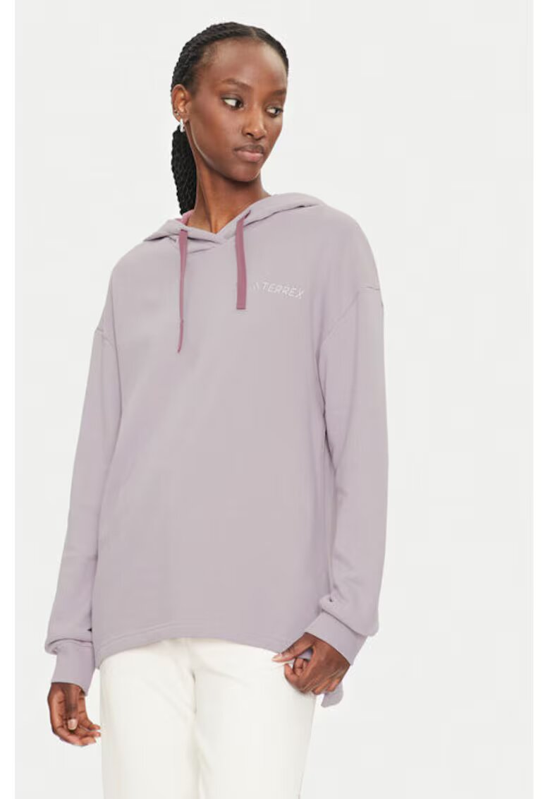 adidas Дамски суитшърт - 304055799 - Органичен памук - Розов