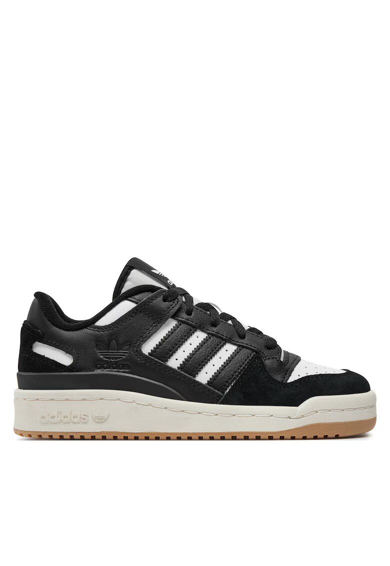 adidas Детски кецове - Forum Low Cl J - естествена кожа - унисекс - черни