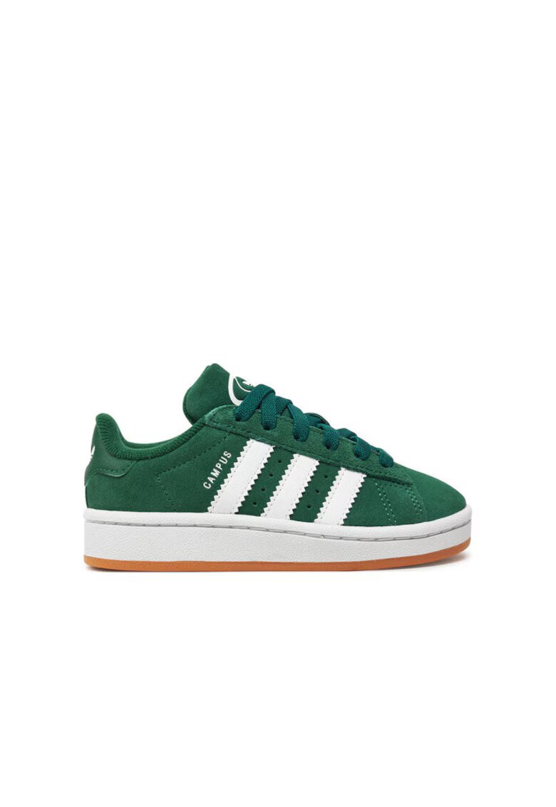 adidas Детски спортни обувки Campus 00s - унисекс - естествена кожа - Drkgrn/Ftwwht/Gum2