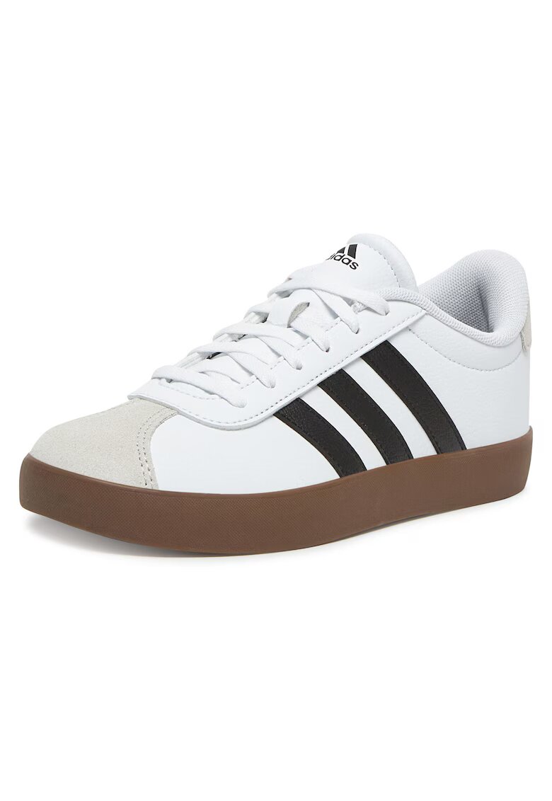 adidas Детски спортни обувки - естествена кожа - бели