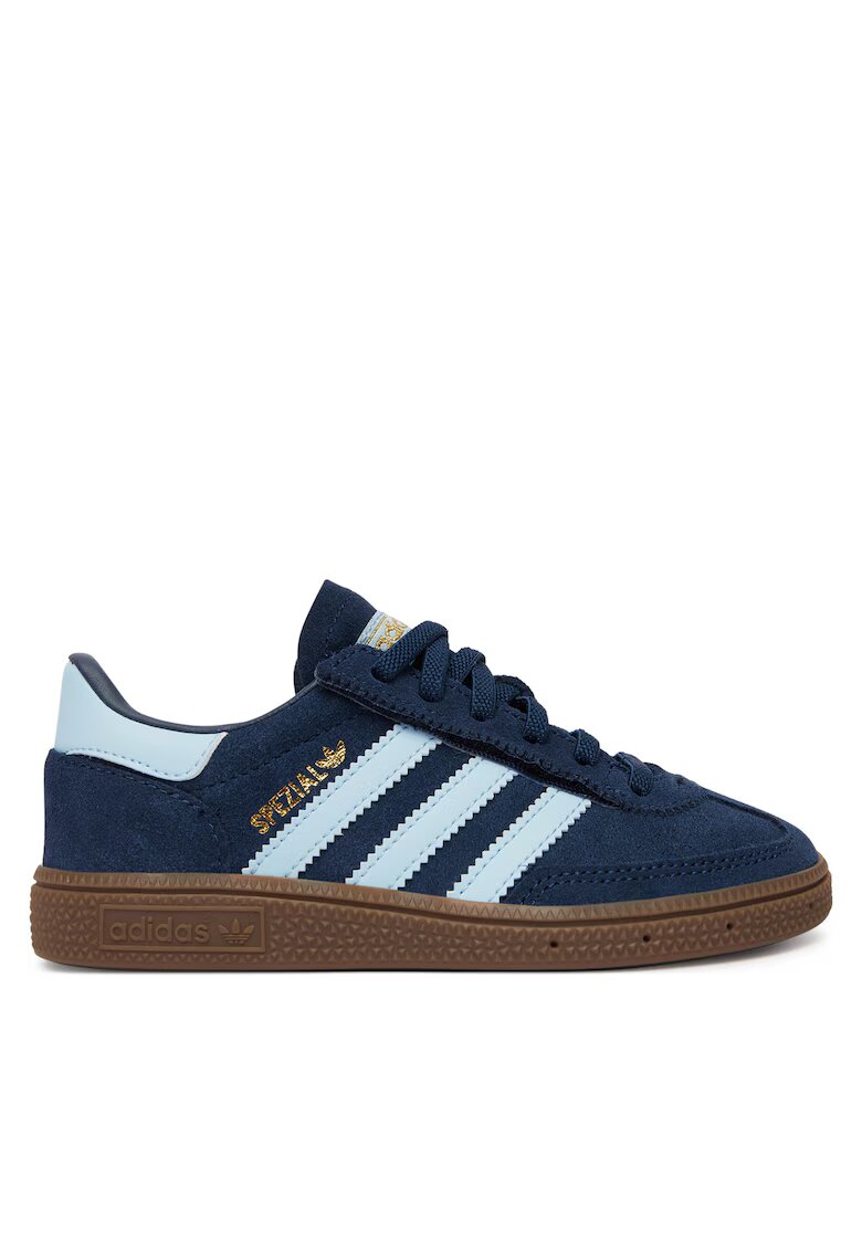 adidas Детски спортни обувки - Spezial - велкро - тъмносини - естествена кожа