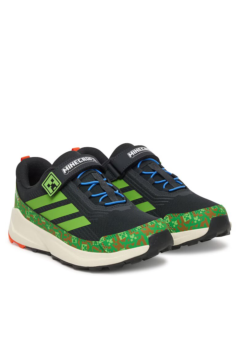 adidas Детски спортни обувки - за преходи - велкро - сиви - текстил
