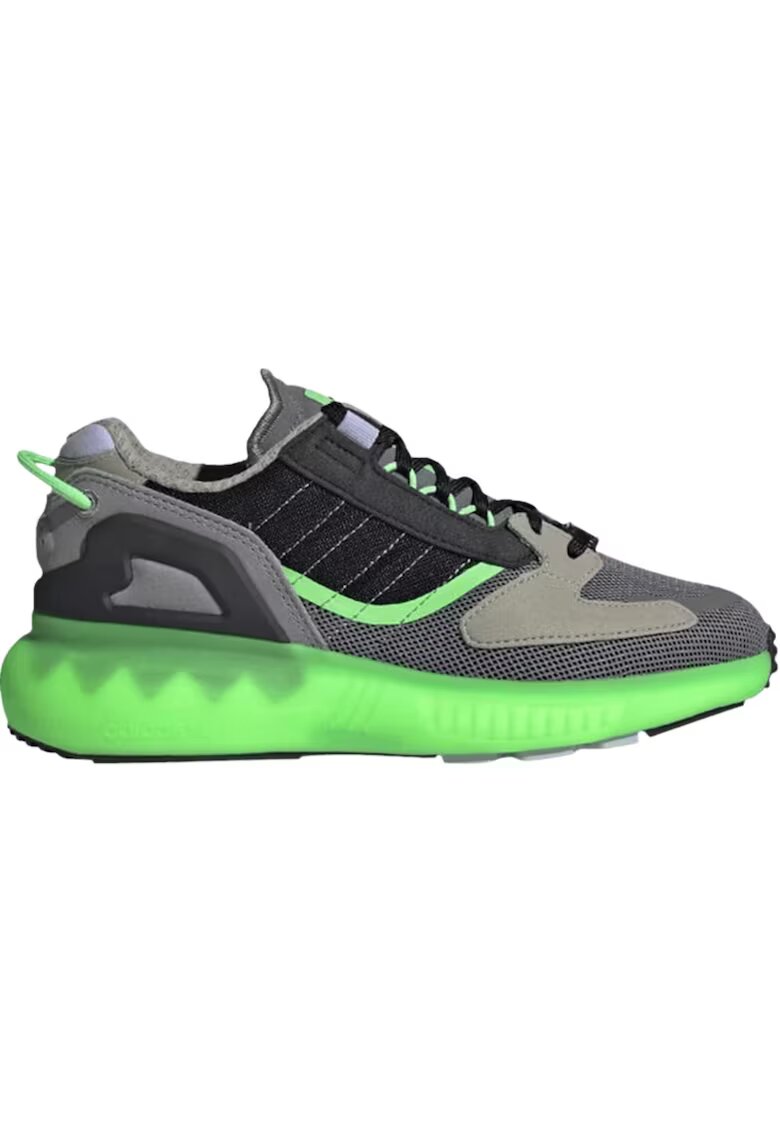 adidas Детски спортни обувки ZX 5K Boost - сиви - текстилен материал - гумена подметка - размер
