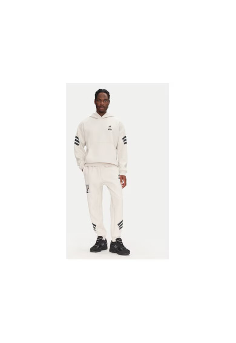 adidas Долнище на анцуг с щампа на лого и еластична талия