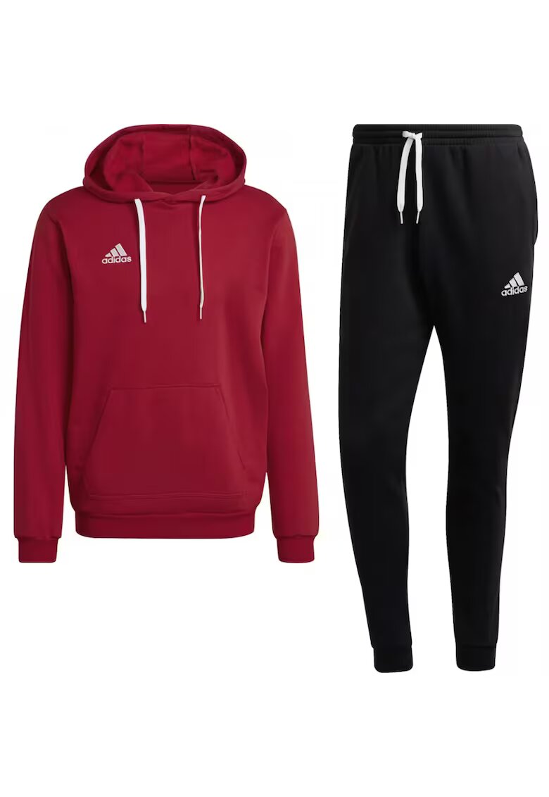 adidas Entrada 22 Cotton Blend Tracksuit - Червен/Черен