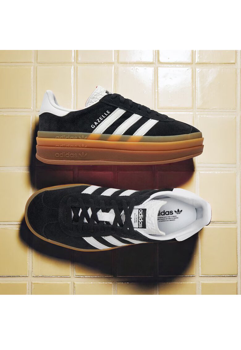 adidas Кецове от велур с връзки и лого