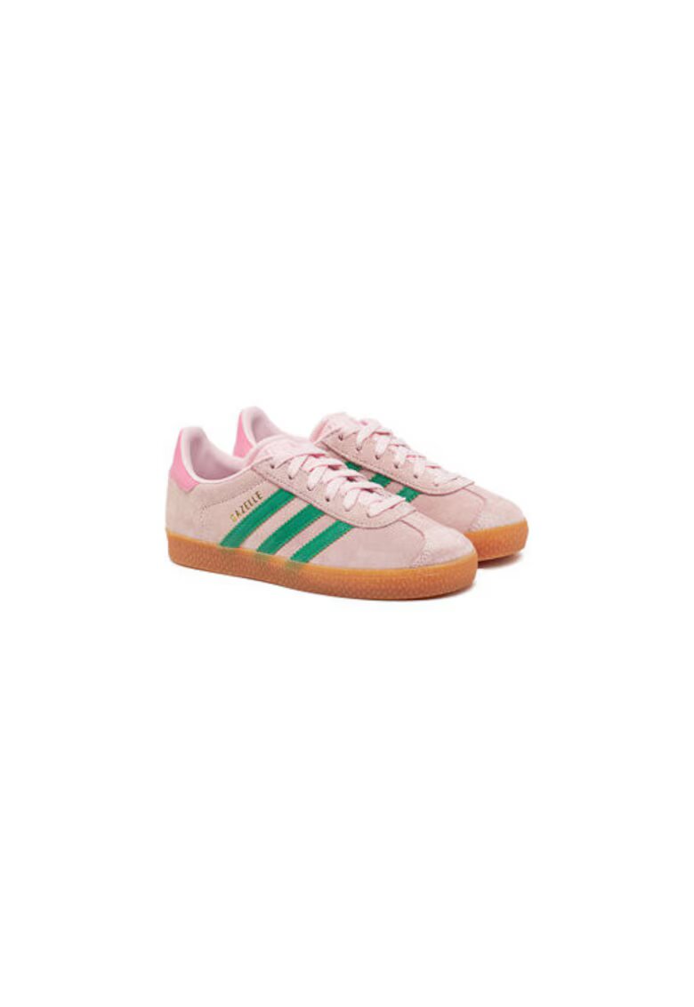 adidas Кецове от велурена кожа и принт