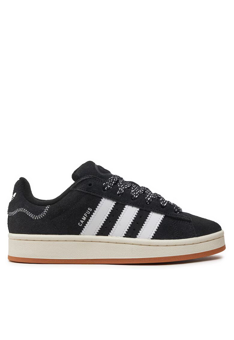 adidas Маратонки Campus 00s - естествена кожа - черни