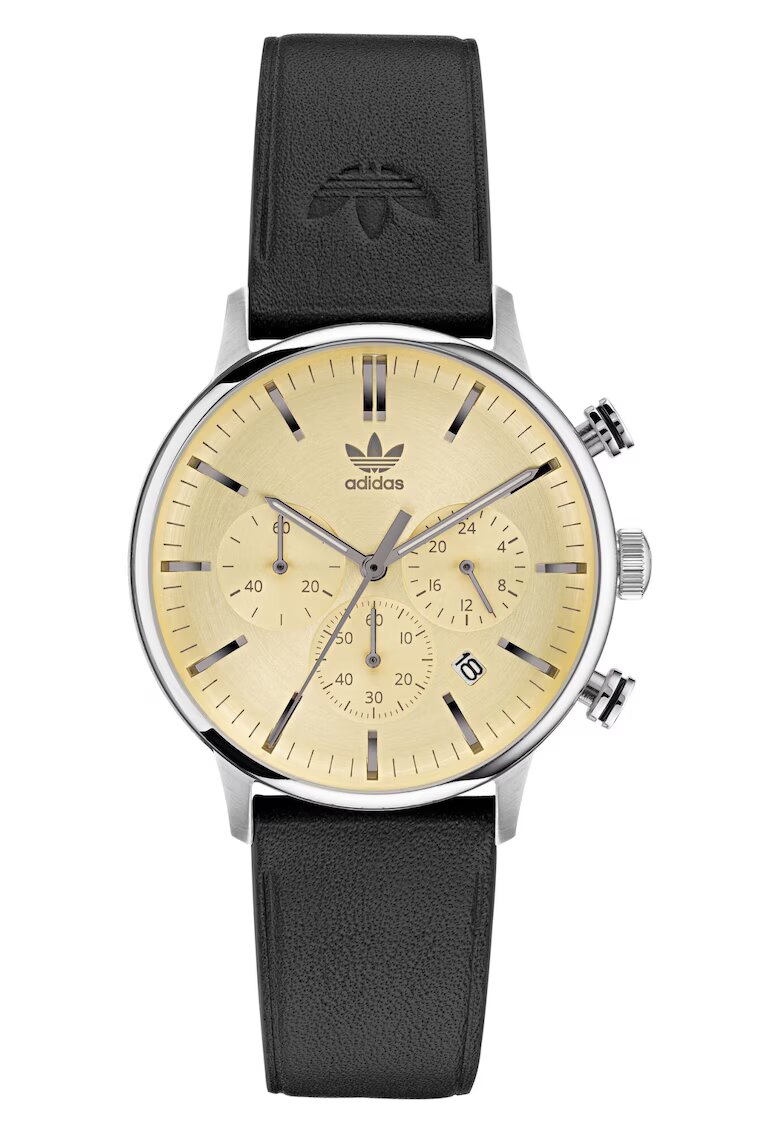adidas Мъжки часовник CODE ONE CHRONO - силиконова каишка - сребрист/черен