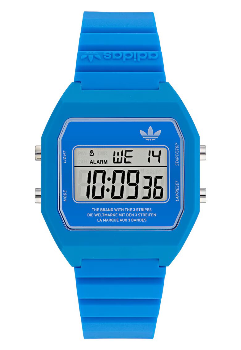 adidas Мъжки часовник Digital Two - дигитален - син - 36x10mm - каишка от смола