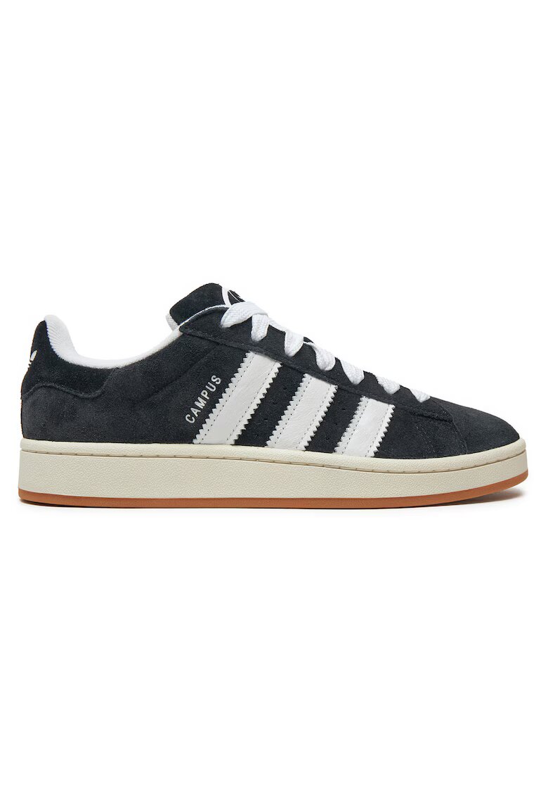 adidas Мъжки кецове Campus - естествена кожа - черен -
