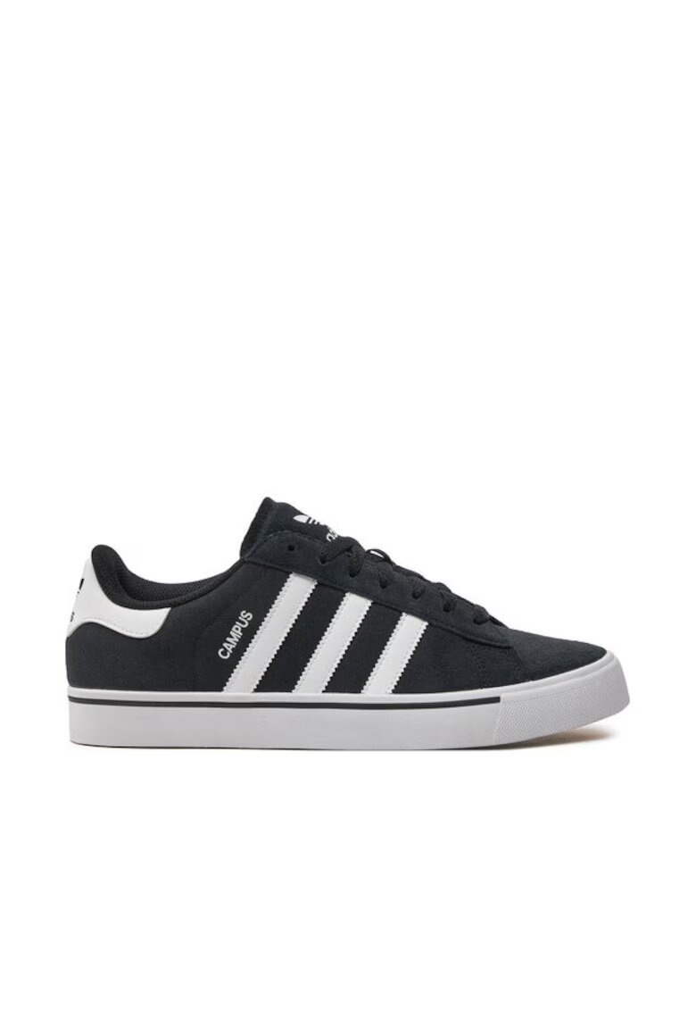 adidas Мъжки кецове естествена кожа - черни - модел Campus Vulc