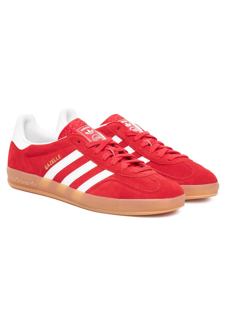adidas Мъжки кецове Gazelle - естествена кожа - червени