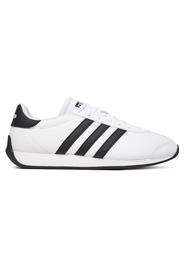 adidas Мъжки маратонки от екологична кожа - бели