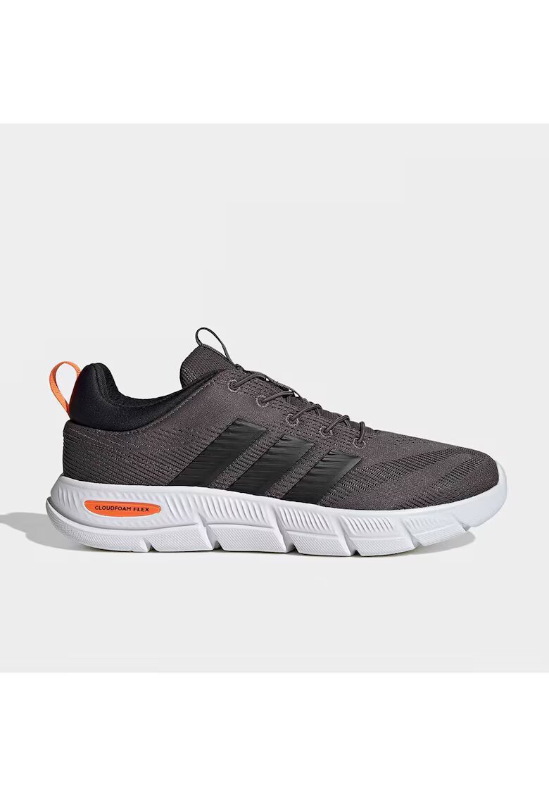 adidas Мъжки спортни обувки - Cloudfoam Flex - еластични връзки - повишен комфорт - цвят CHACOA/CBLACK/PUOR - текстилен материал