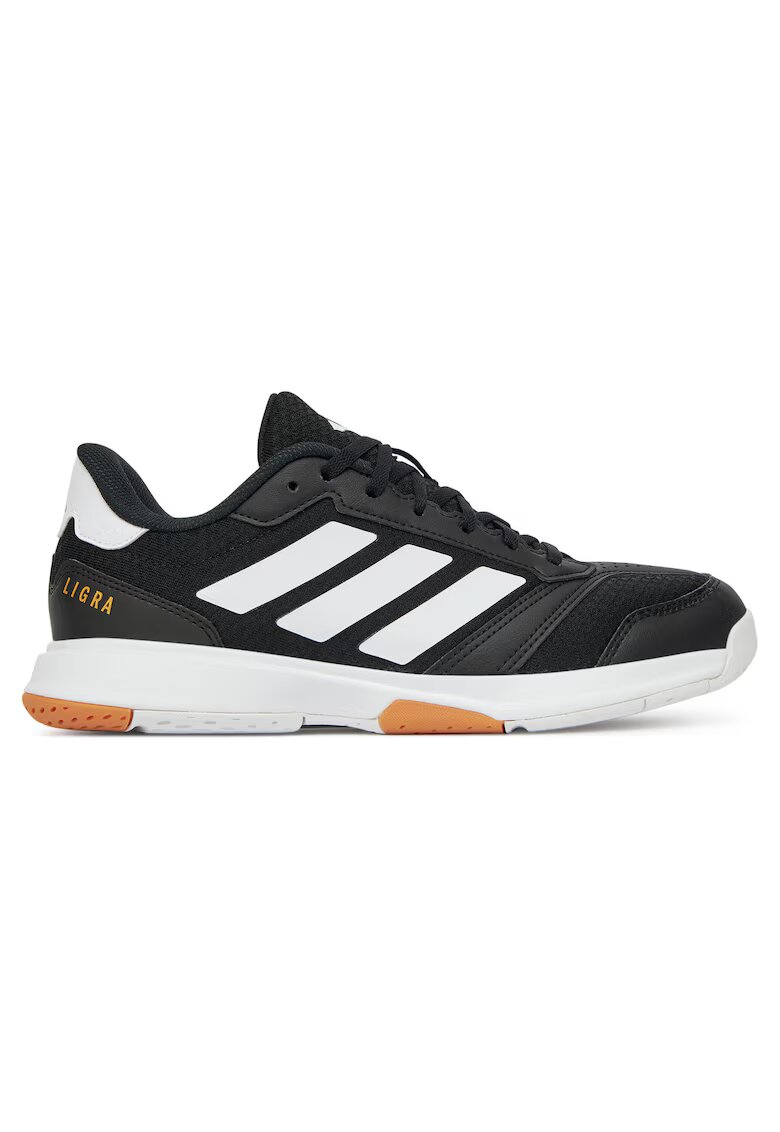 adidas Мъжки спортни обувки - Ligra 8 - за закрито - Cblack/Ftwwht/Ftwwht - текстил