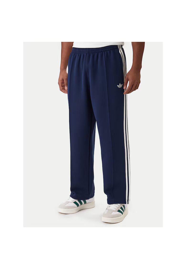 adidas Мъжки спортни панталони - тъмносини - памук/рециклиран полиестер