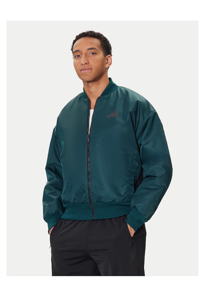 adidas Мъжко бомбър яке зелено