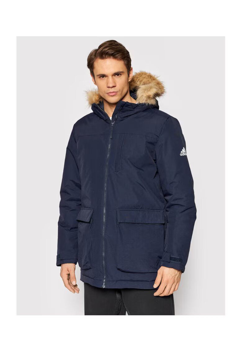 adidas Мъжко яке - 208113298 - Полиамид - M INTL