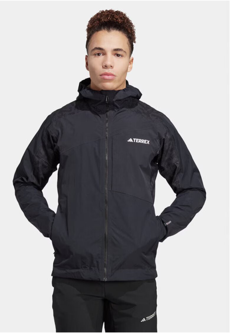 adidas Мъжко яке - 303455217 - Полиамид - Черно