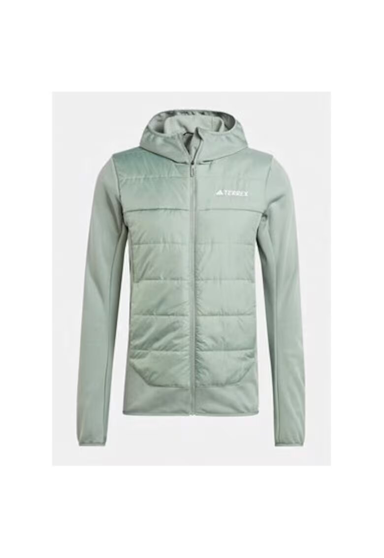 adidas Мъжко яке - 303455231 - Рециклиран полиестер - Зелено