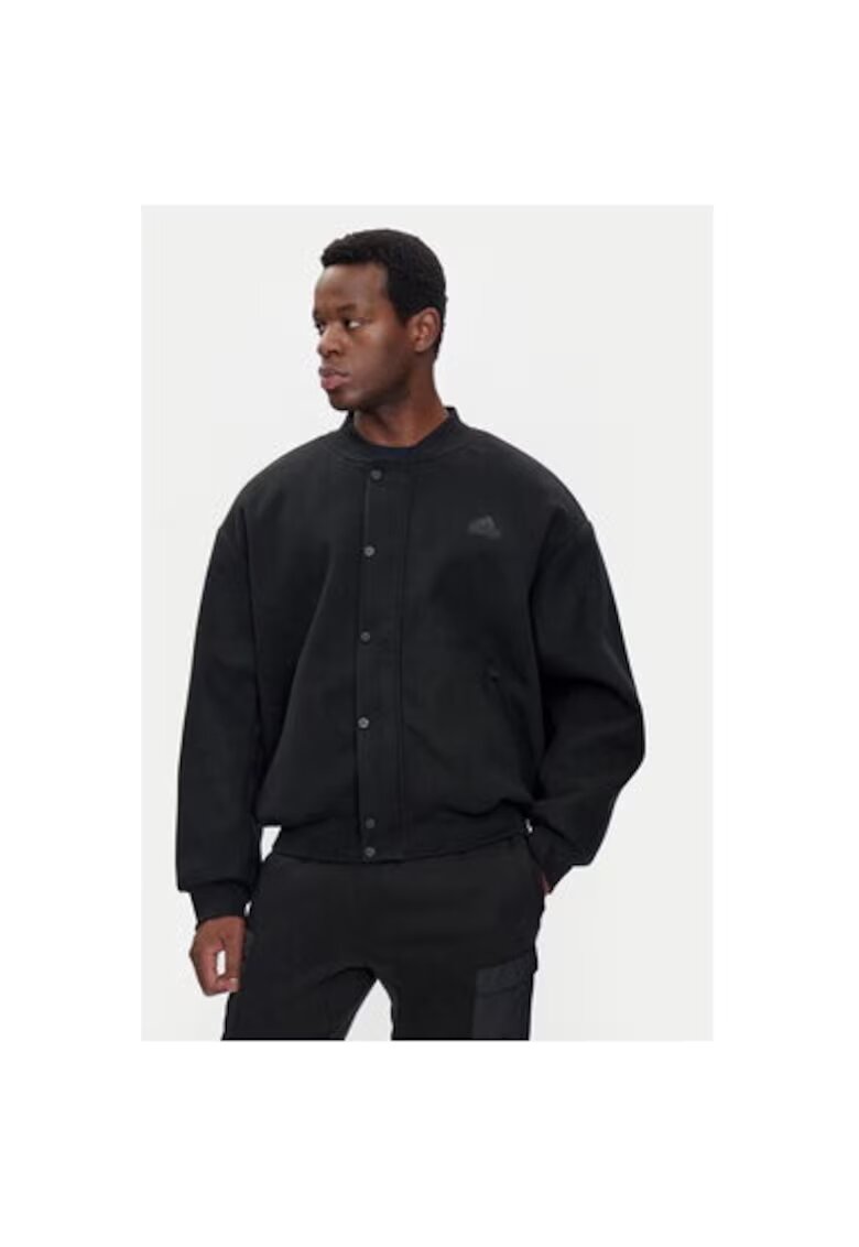 adidas Мъжко яке - 303986414 - Рециклиран полиестер/Памук - Черно