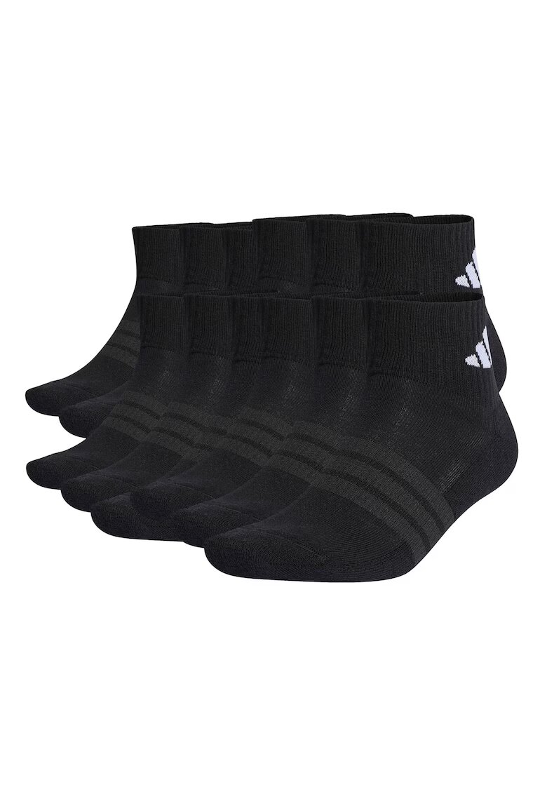 adidas Омекотени чорапи до глезена Essentials - 12 чифта - Черен