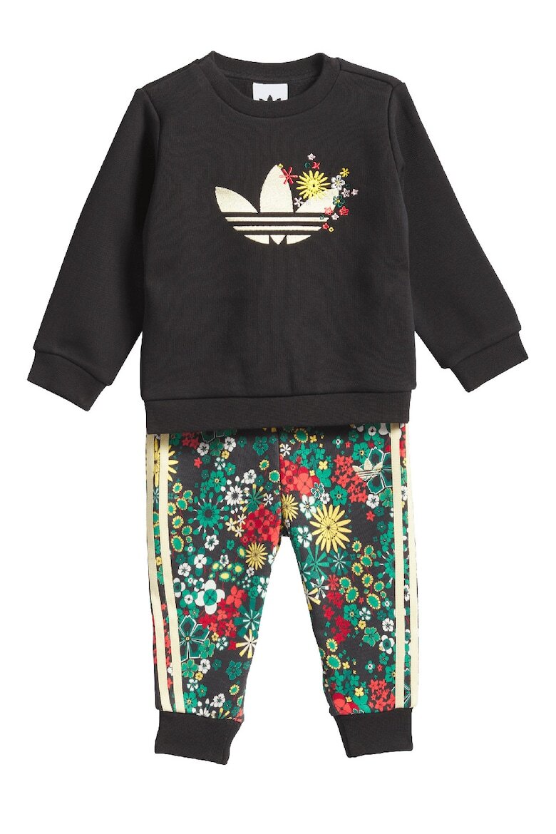 adidas Originals Флорален спортен екип с памук Червен/Черен/Жълт
