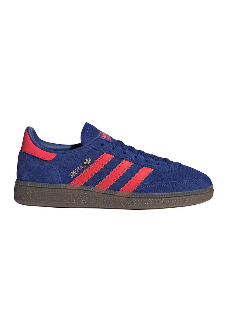 adidas Originals Хандбални обувки Spezial от велур и кожа - Червен/Тъмносин