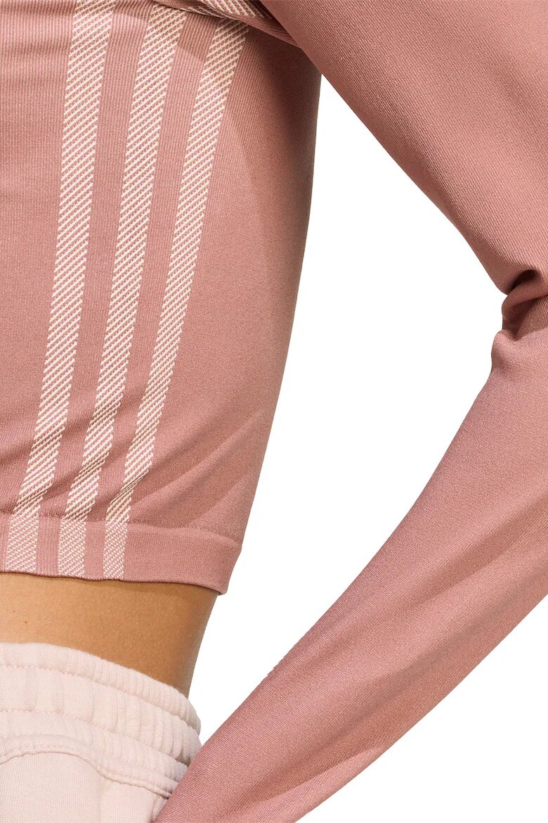 adidas Originals Къс суитшърт Firebird Прашно розово