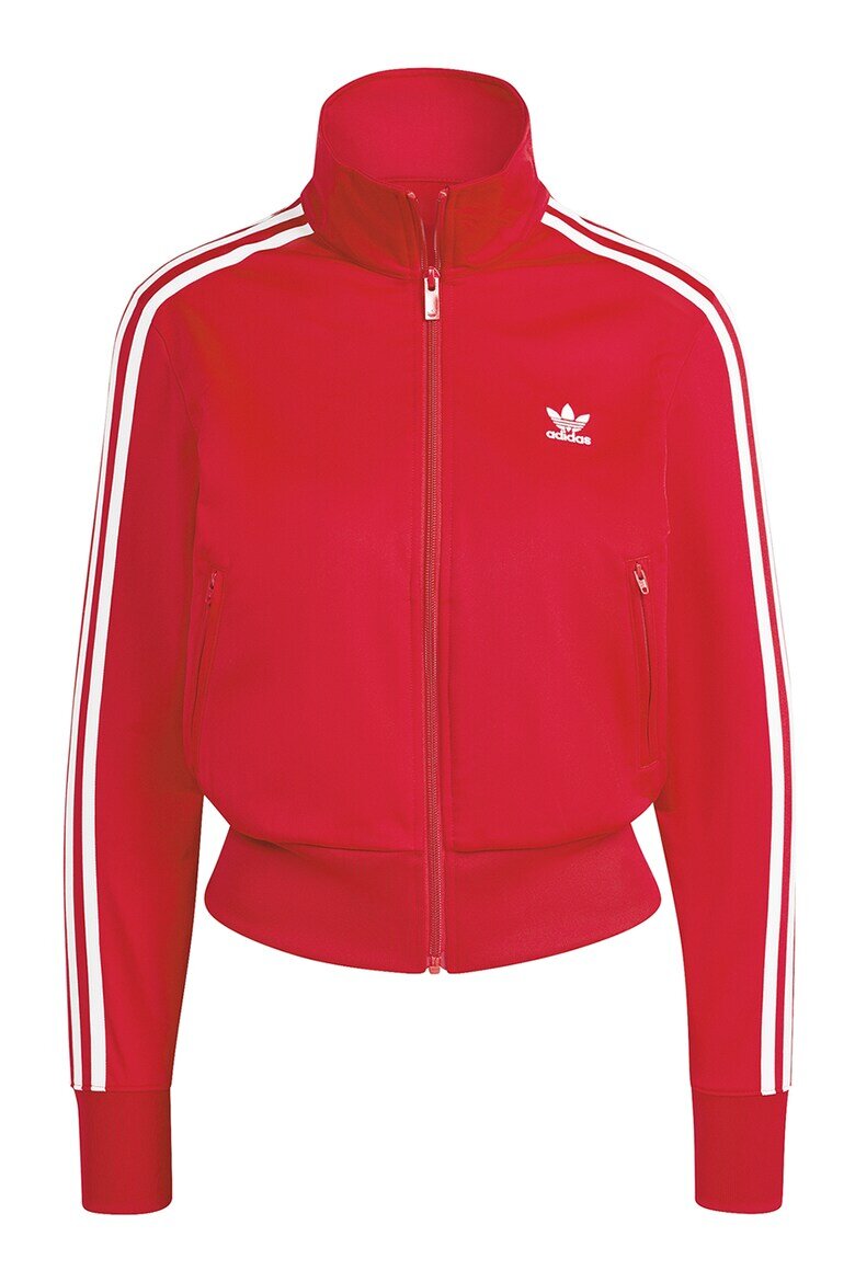 adidas Originals Къс суитшърт Firebird с цип Корал
