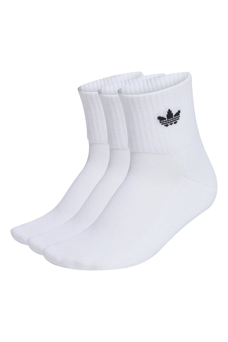 adidas Originals Къси унисекс чорапи - 3 чифта Бял